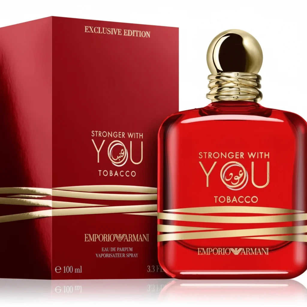 Stronger With You Tobacco Eau de Parfum 3.3 oz by Giorgio Armani for Men Giorgio Armani