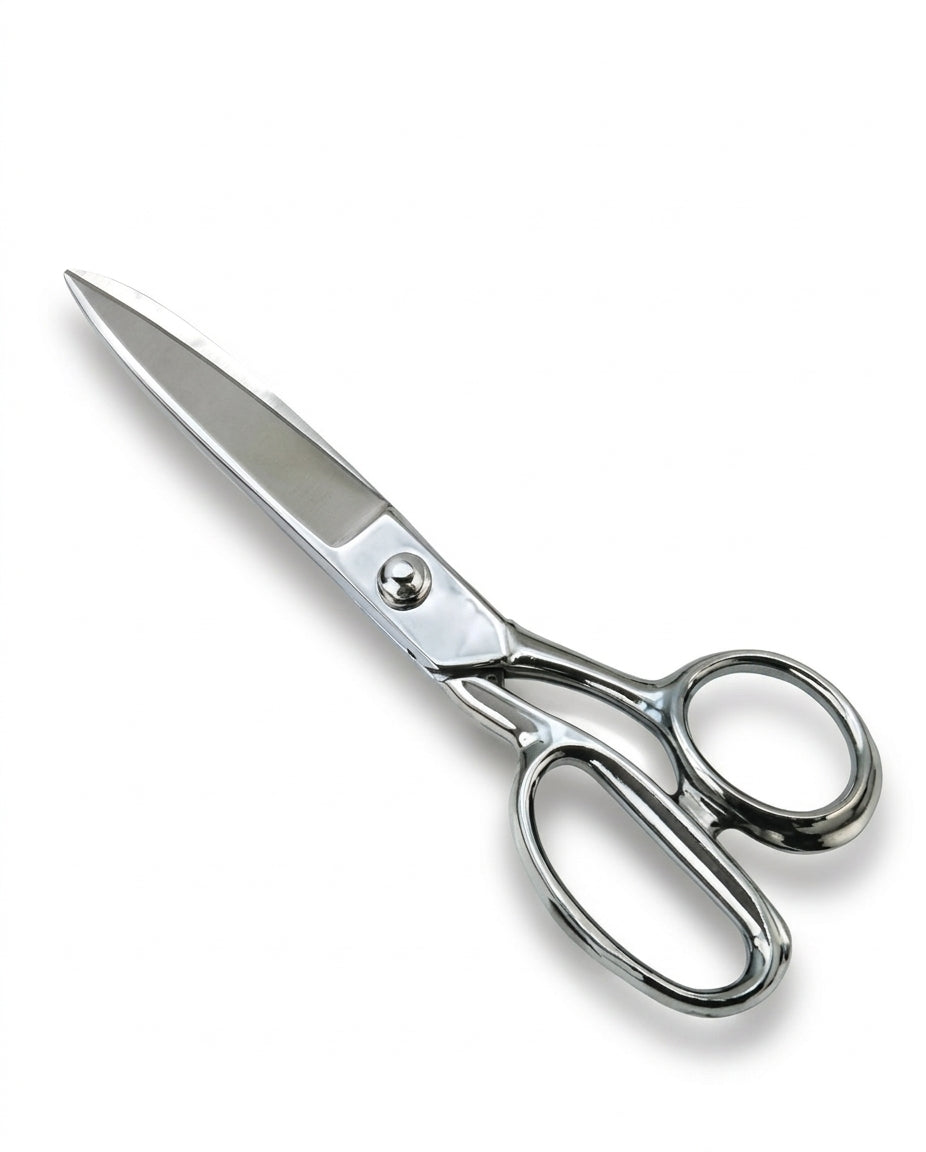 Tailor Scissors T-107 – All-Silver Fabric Cutting Shears