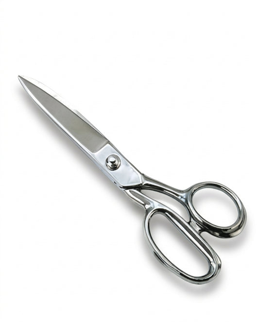 Tailor Scissors T-107 – All-Silver Fabric Cutting Shears
