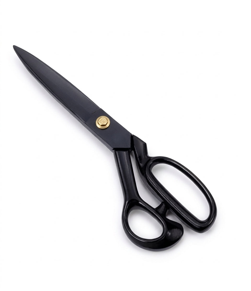 Tailor Scissors T-115 – Full Black Fabric Cutting Shears