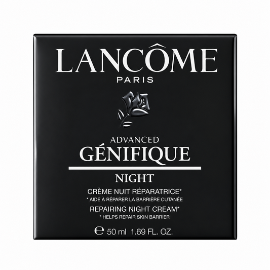 Lancome Advanced Génifique Night Cream packaging on a white background